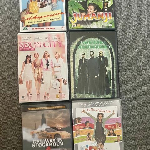 DVD filmer selges samlet