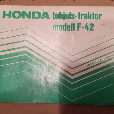 Honda tohjul traktor f42