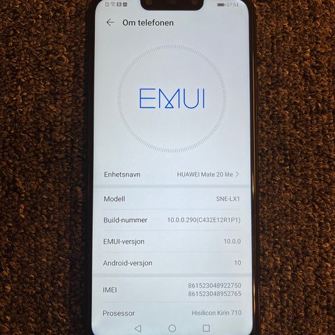 Huawei mate 20lite 64GB se bilder & lese takk knust bakk 900kr ferdig prute