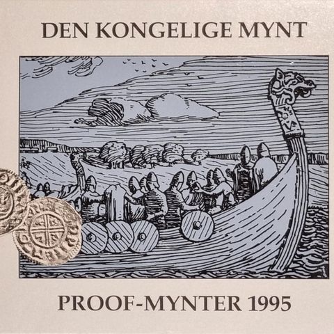 Strøkent sett med proof-mynter 1995