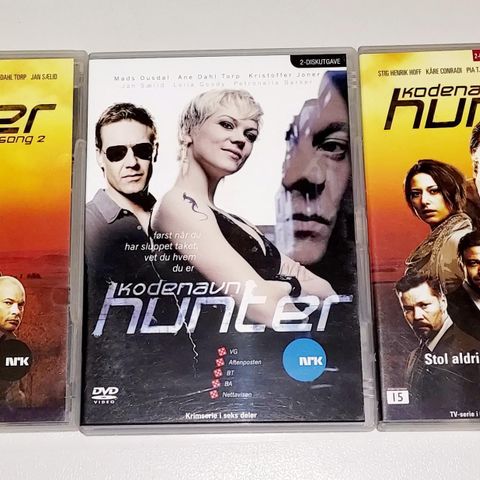 6 DVD.KODENAVN HUNTER SESONG 1 & 2.