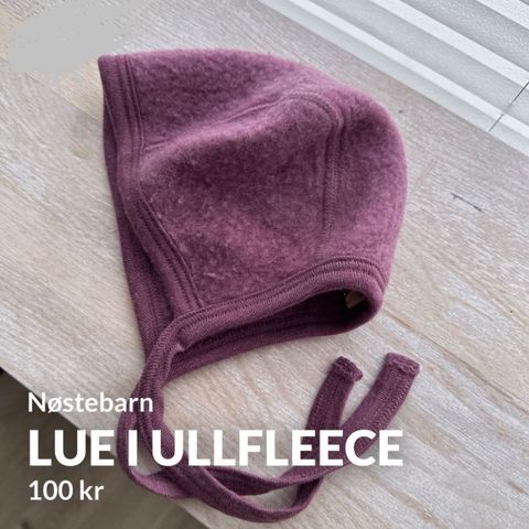 Nøstebarn ullfleece lue 74/80