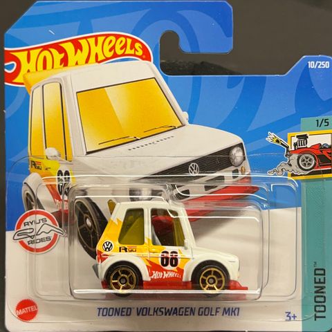 Hot Wheels Tooned Volkswagen Golf MK1 - Tooned - HCT27