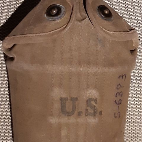 Original US Feltflaske WW2 med soldat nummer