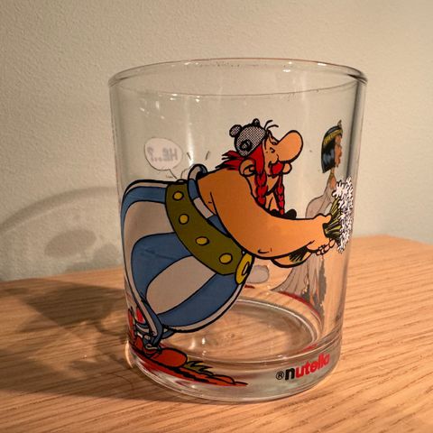 Nutella glass med astrixmotiv fra 1995