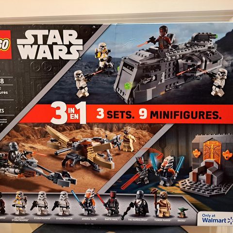 Lego Star Wars 66708, Sjeldent Walmart sett 3in1