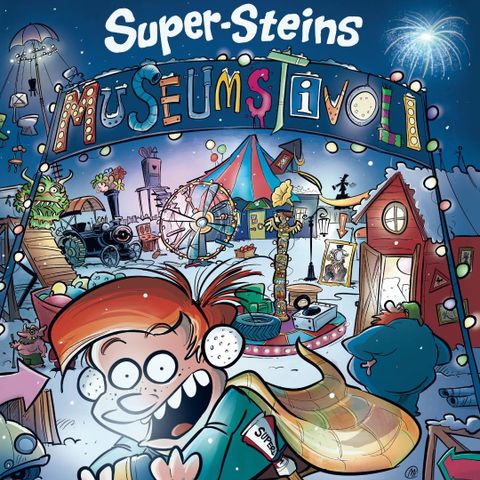 Super-Steins museumstivoli, barnebok 6-10 år om gjenbruk, kreativitet og ADHD