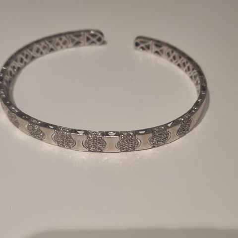 Diamant gull armbånd