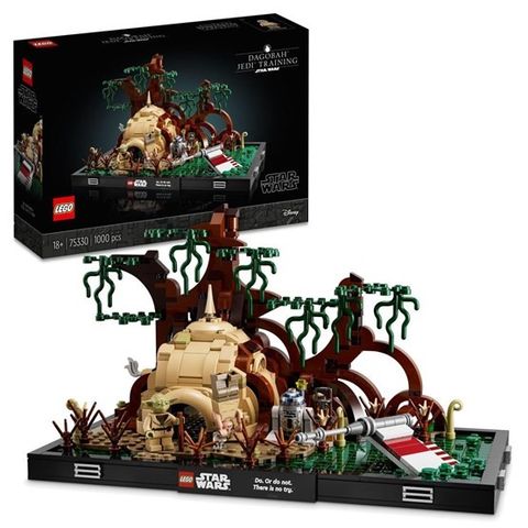 Ny Lego 75330 Dagobah Jedi Training Diorama uåpnet