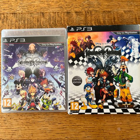 ps3 spill Kingdom Hearts HD 1.5 2.5 Remix Limited edition barn