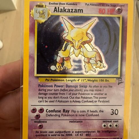 Alakazam holo base set 2 mint