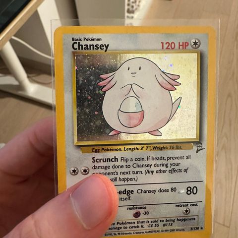 Chancey holo base set 2 mint