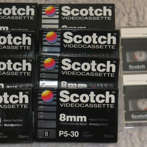 Scotch 8mm videokassetter