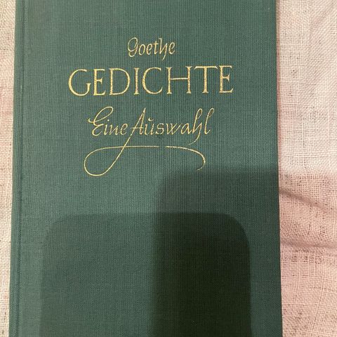 Goethe dikt-bok