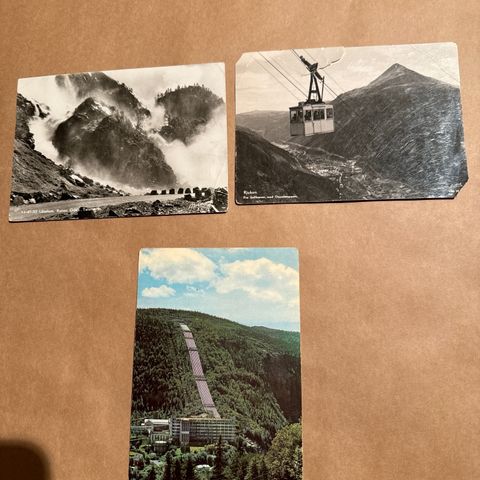 Mange eldre norske postkort fra østlandet, vestlandet og Nordland