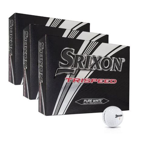 Srixon TriSpeed 4 Golfballer I 3 pack dusin I 36 golfballer