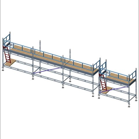 Brukte Haki stillas 27m2 + 9m2