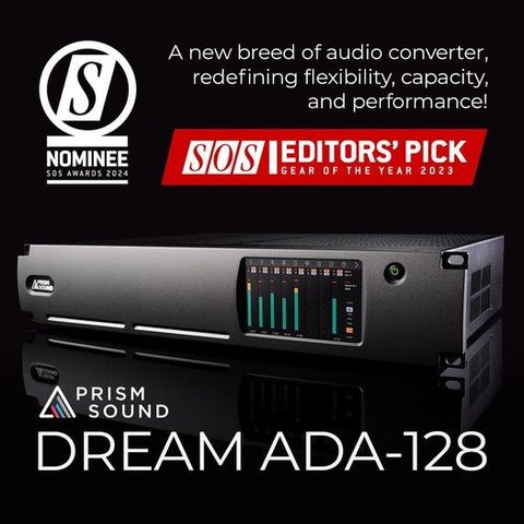 Prism Sound Dream ADA-128 Dolby Atmos Modular I/O for Pro Tools HDX/DANTE