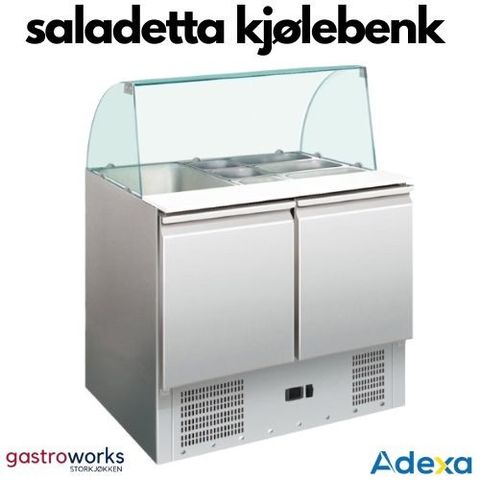 saladetta / kjølebenk med glasstopp fra Gastroworks