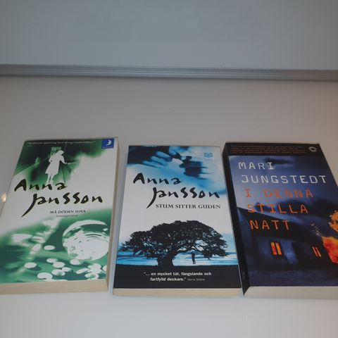 3 stk bøker på svensk