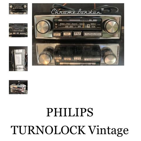 Philips Turnolock retro bilradio