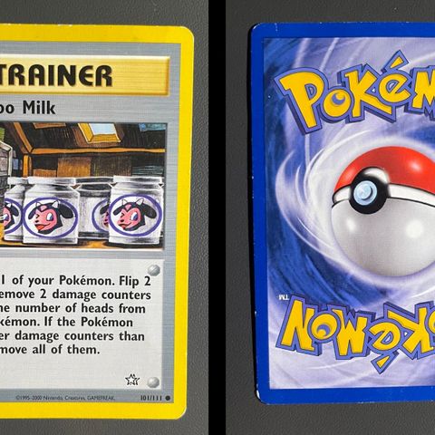 Pokemon-kort trainer Moo-Moo Milk fra Neo Genesis #101/111 common