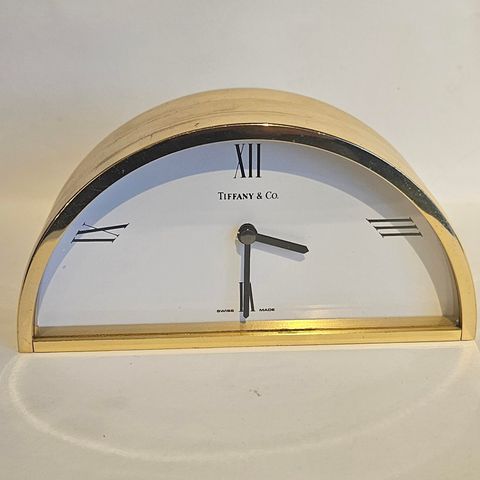 Tiffany and Co Half Moon Desk Clock