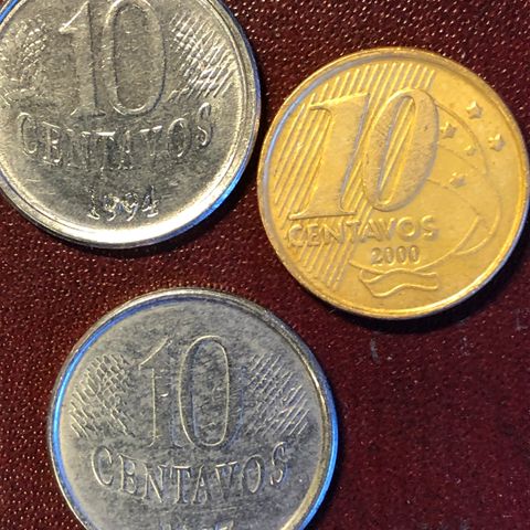 Brasil 10 centavos mynter