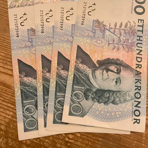 Svenske 100-kroner sedler