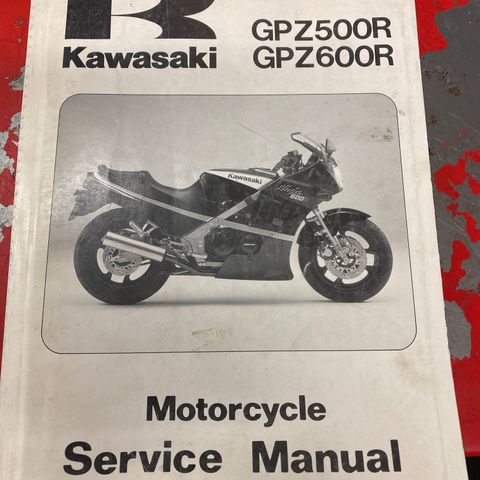 Kawasaki GPZ 500R og 600R service manual