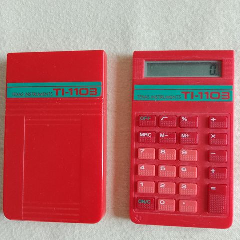 Vintage Texas Instruments TI-1103 kalkulator