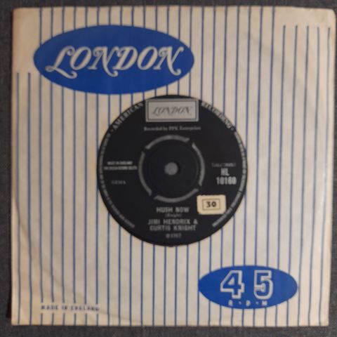 Jimi hendrix & Kurtis knight - Hush now  7" 1967