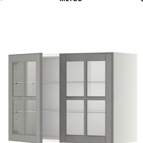 Ikea Metod dører med glass
