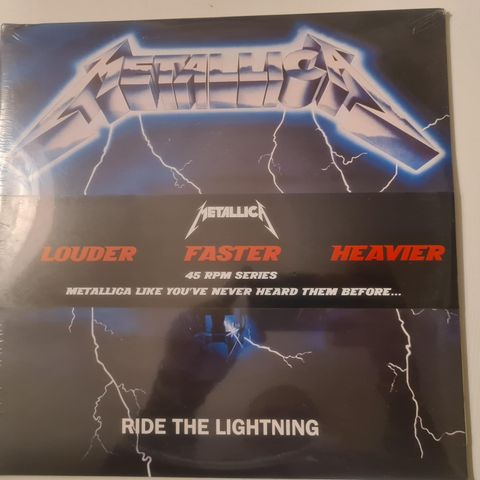 Metallica Ride the Lightning 45 RPM 2LP
