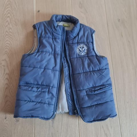 Tykk vest gutt, dunvest str. 110 / 116