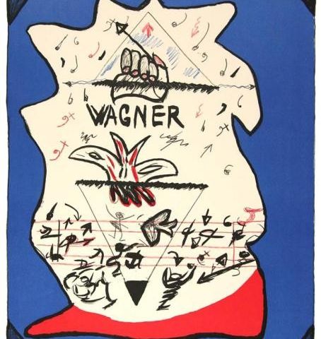 Litografi "Wagner" av Domingo Millan.