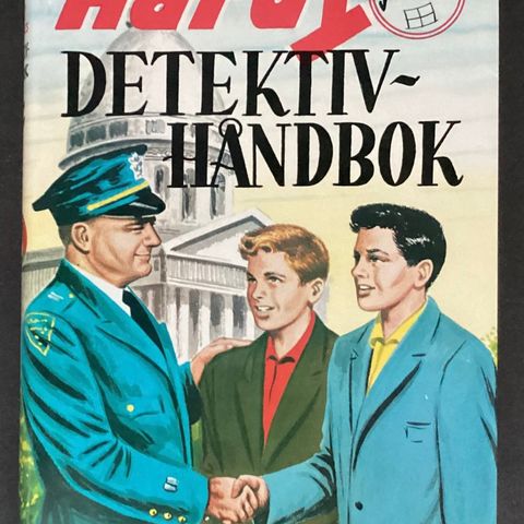 RETRO- 1 MEGET FIN bok fra 1959. «HARDY DETEKTIV HÅNDBOK»«SOM NY»