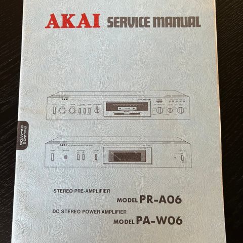 Akai PR-A06 / PA-W06 service manual