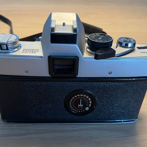 Minolta analog fotoapparat med tilhørende linser