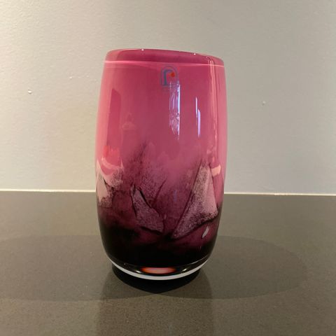 Vase fra Randsfjord glassverk design T Torgersen