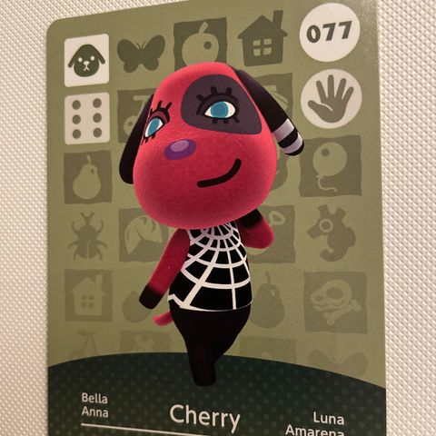 Animal Crossing amiibo card 077 Cherry