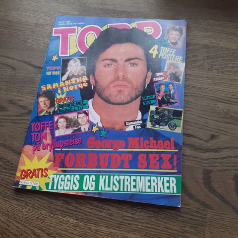 TOPP NR. 8. 1987. NORSK UNGDOMSMAGASIN. POP. ROCK.