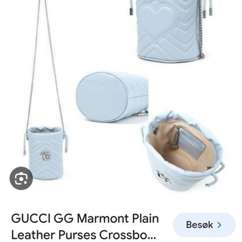 Ny Gucci Marmont Handbag Blue