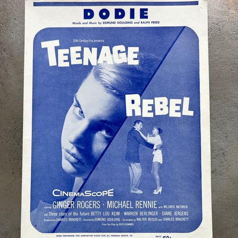 Noter for piano - Dodie - Teenage Rebel - Goulding & Freed - Sheet Music