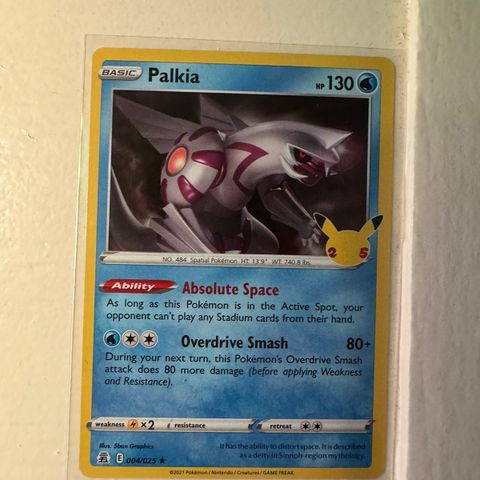 Palkia #4 Pokemon Celebrations - 3 igjen