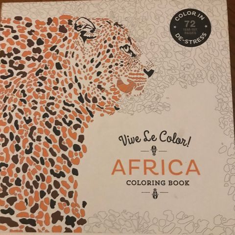 Africa coloring book, Vive le color,       fargeleggings bok  for voksne