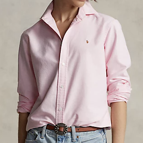 Polo Ralph Lauren Oxford Shirt Skjorte Dame Selges - Rosa