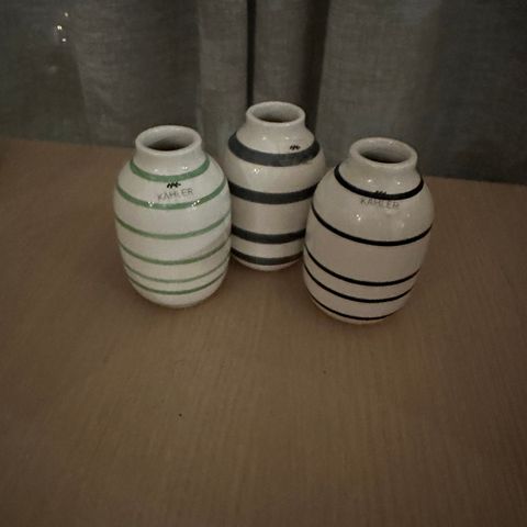 Kähler omaggio vase miniature 3 pk