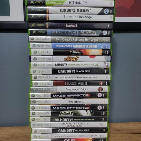 Xbox original og Xbox 360 spill