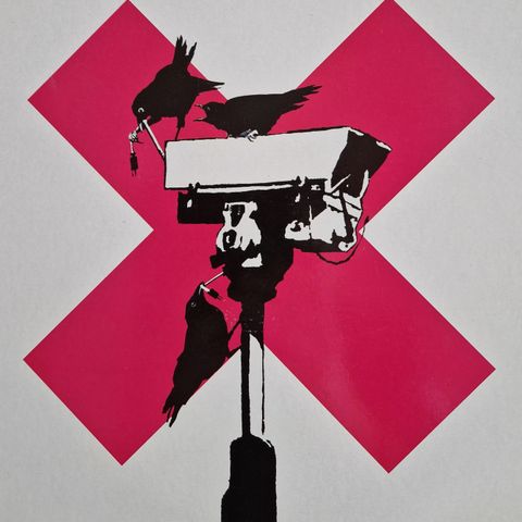 Banksy coverart - sjelden original.